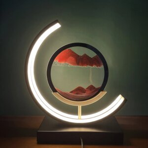 3D Moving Sand Art LED Lamp — Flowing Sandscape Table Light (USB)