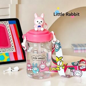 Kids Water Bottle 650ml — Cute Cartoon Design, Leak-Proof & BPA-Free